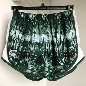 Nike • M • Michigan State Spartans Dri-Fit Tie Dye Running Active Shorts